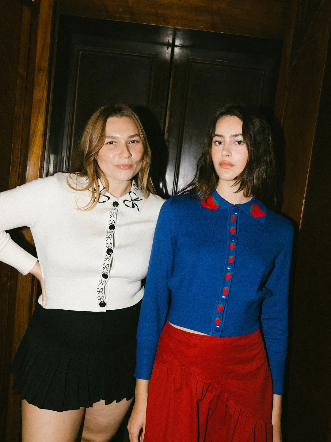 Battenberg Cardi - Ivory Bows sold by Lisa Says Gah product image thumbnail 4