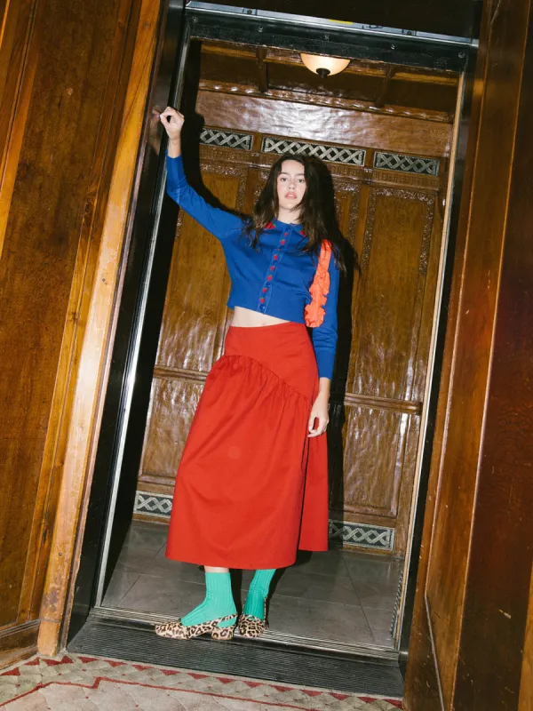 Maeve Midi Skirt - Merlot sold by Lisa Says Gah