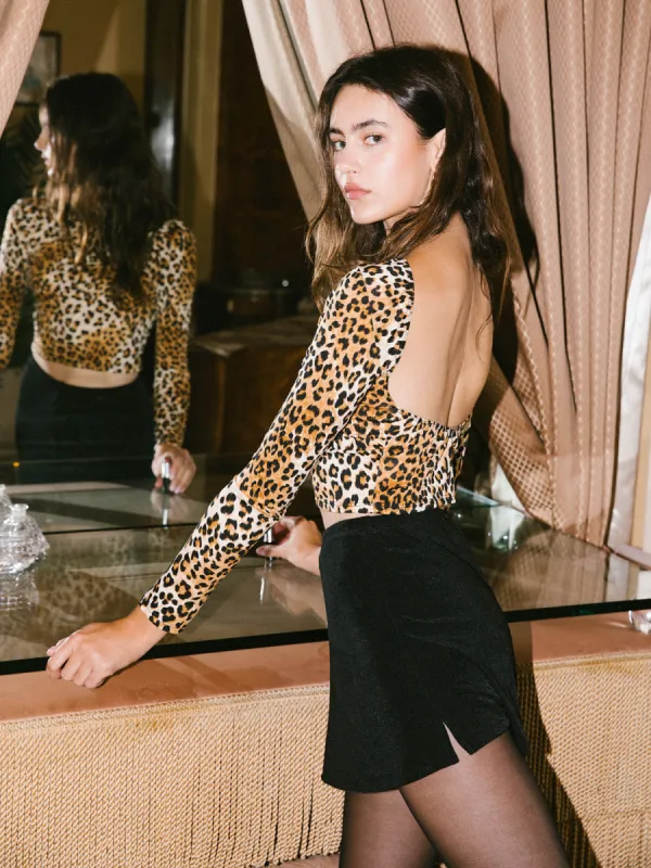 Rowan Top - Leopard sold by Lisa Says Gah