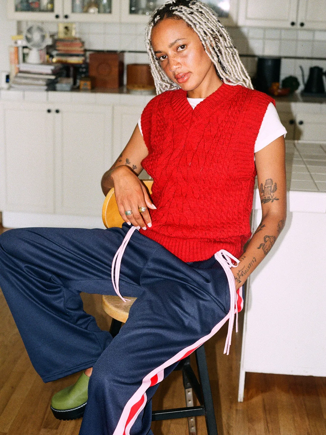 Cosy Red Vest - Red sold by Lisa Says Gah product image thumbnail 4