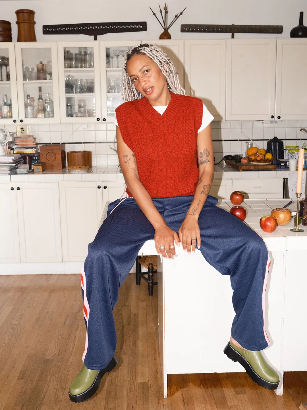 Cosy Red Vest - Red sold by Lisa Says Gah product image thumbnail 5