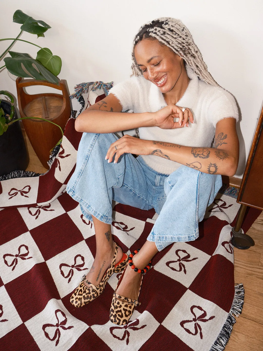 Noemie Tricot Sweater - Ecru sold by Lisa Says Gah product image thumbnail 3