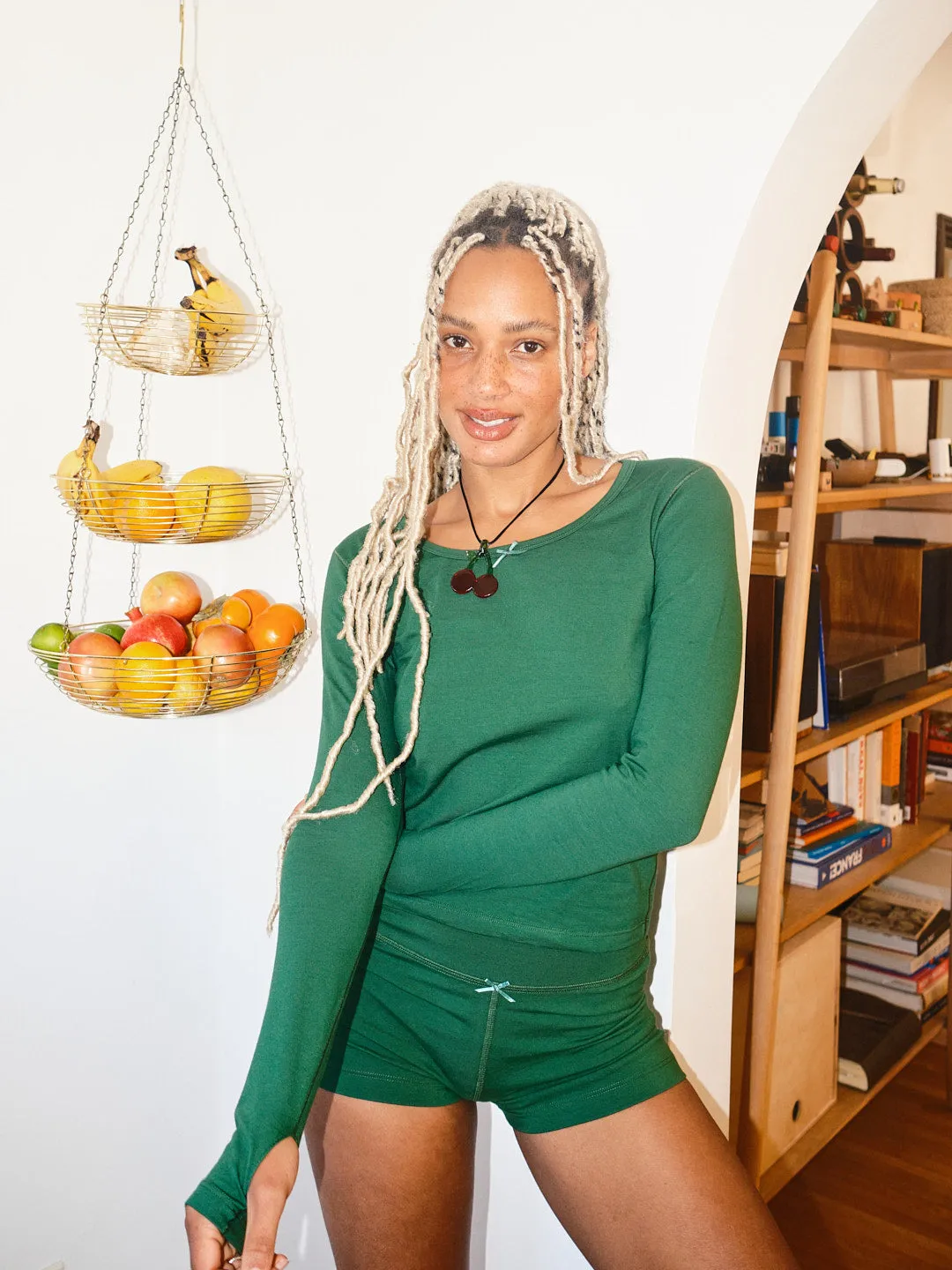 Long Sleeve Lounge Top - Clover sold by Lisa Says Gah product image thumbnail 4