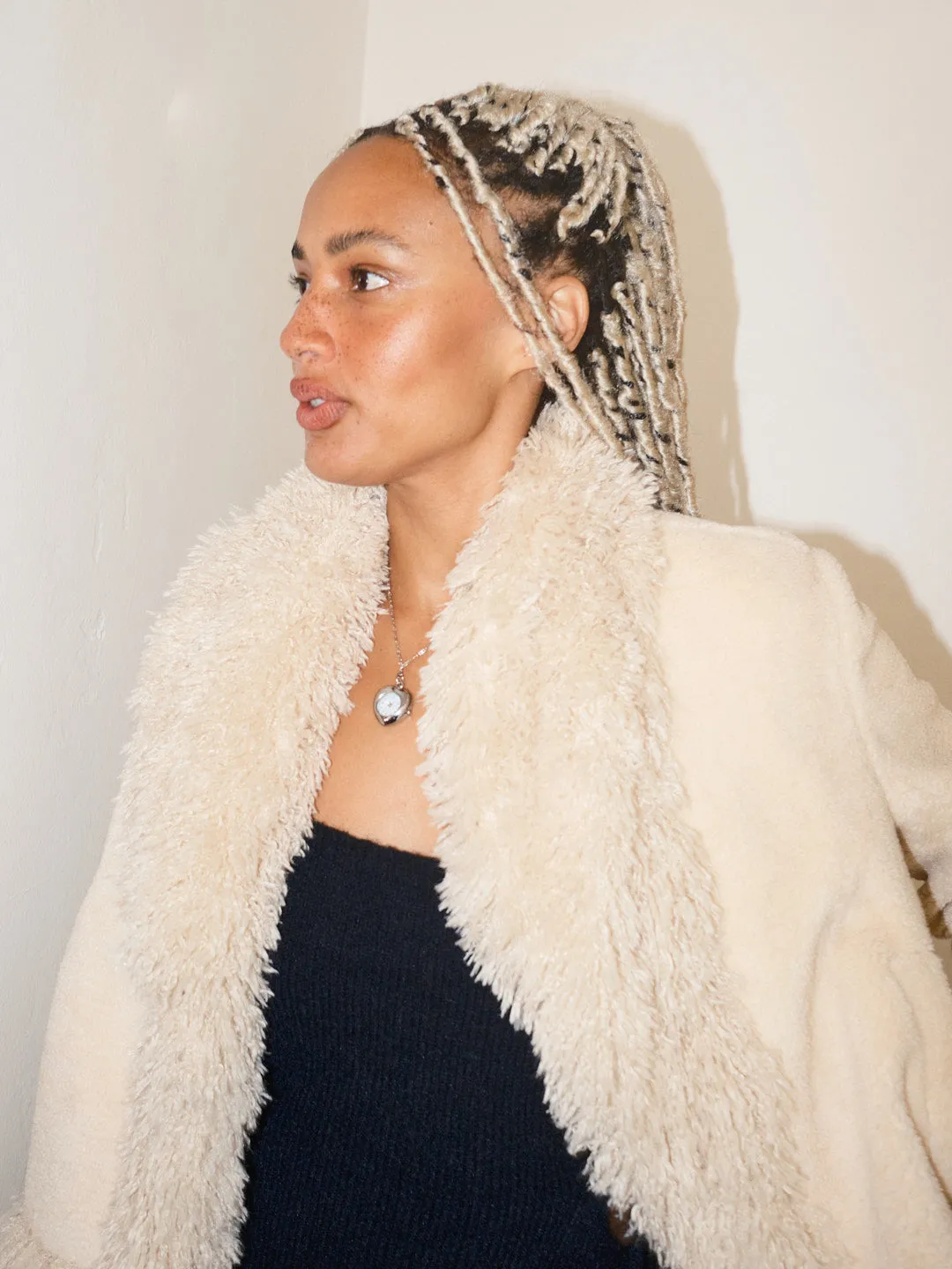 Sherpa Jacket - Cream sold by Lisa Says Gah product image thumbnail 4