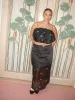 Harper Bow Tiered Skirt - Black Pink Bow sold by Lisa Says Gah