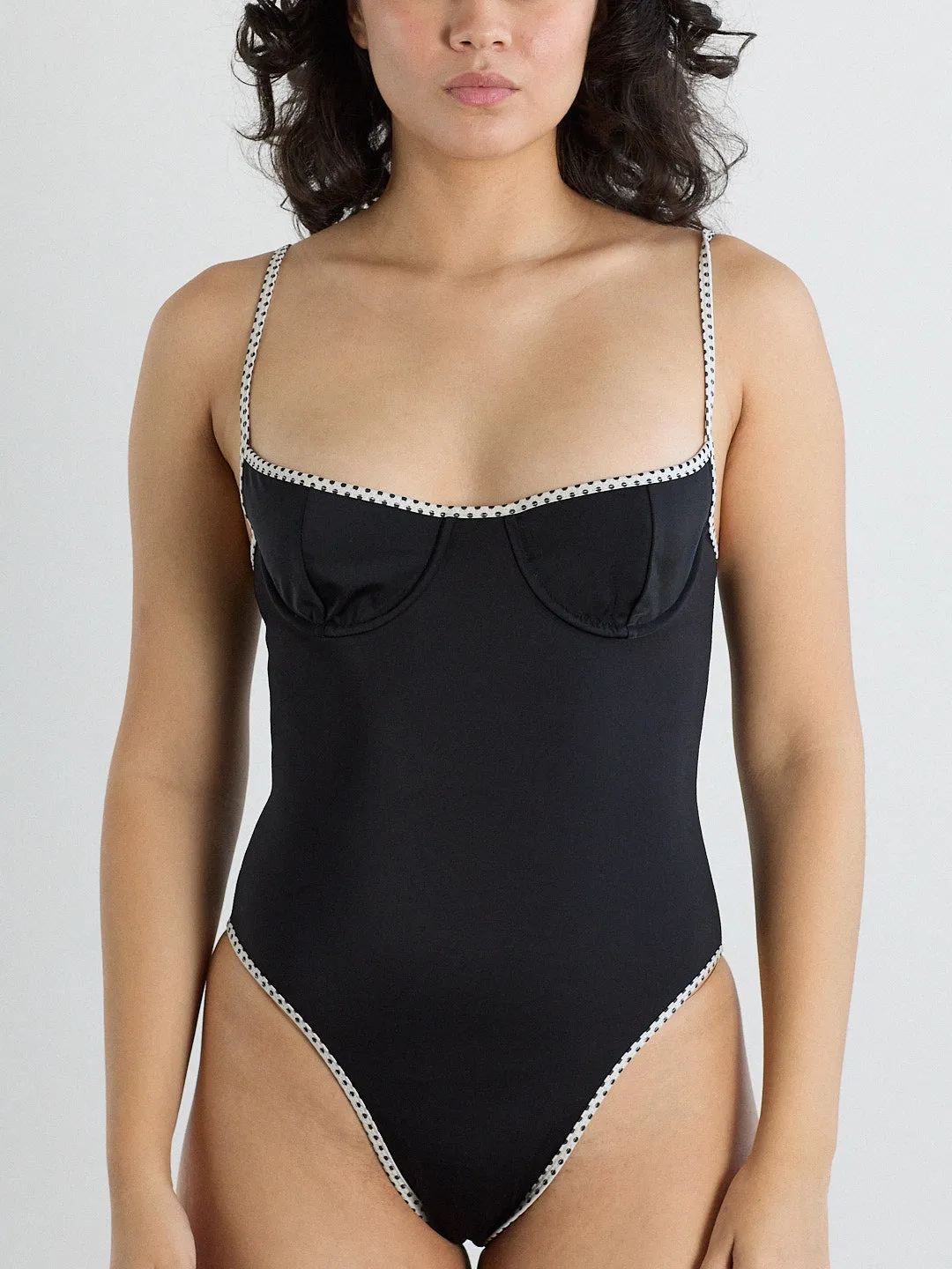 Deniz One Piece - Black Polka sold by Lisa Says Gah