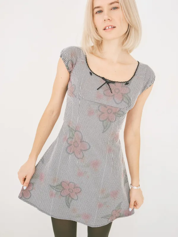Flower Gingham Dress - Gingham sold by Lisa Says Gah