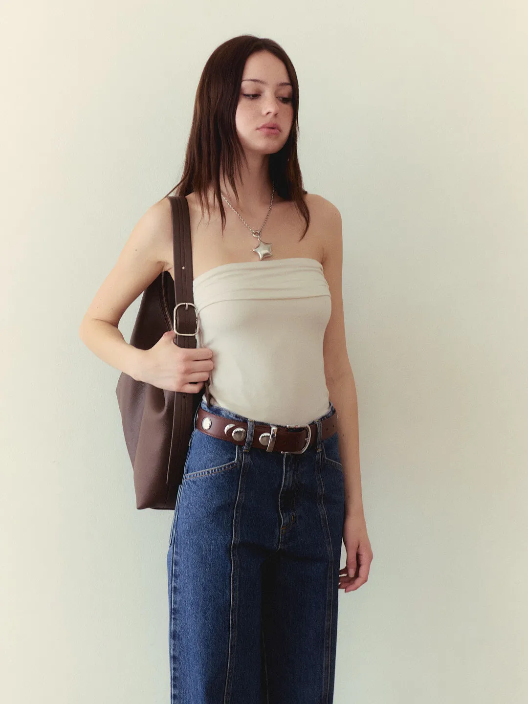 Mila Tube Top - Oat sold by Lisa Says Gah product image thumbnail 4