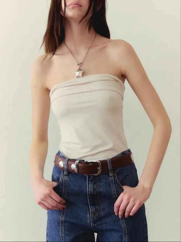 Mila Tube Top - Oat made by Geel