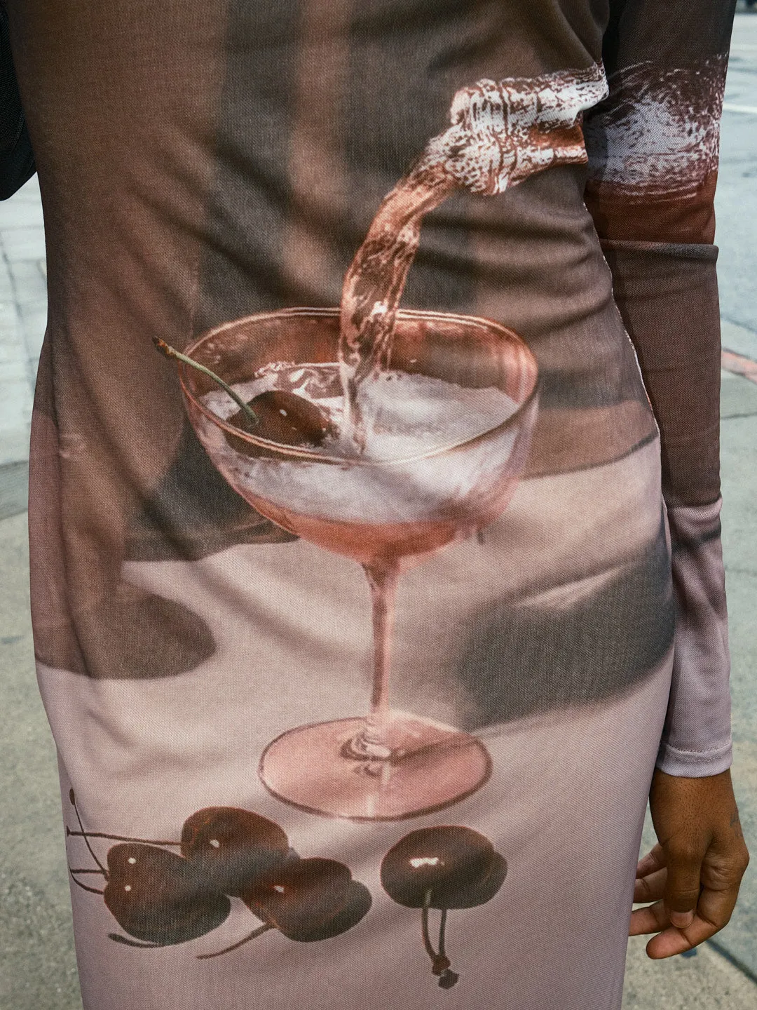 Cherry Martini Mesh Midi Dress - Multi sold by Lisa Says Gah product image thumbnail 3