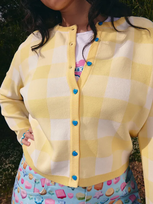 Amber Gingham Cardi - Polly Pocket™ Yellow sold by Lisa Says Gah