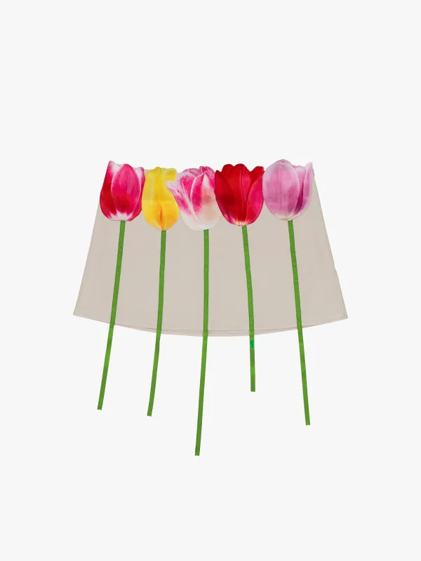 Tulip Bouquet Skirt - Off-White sold by Lisa Says Gah