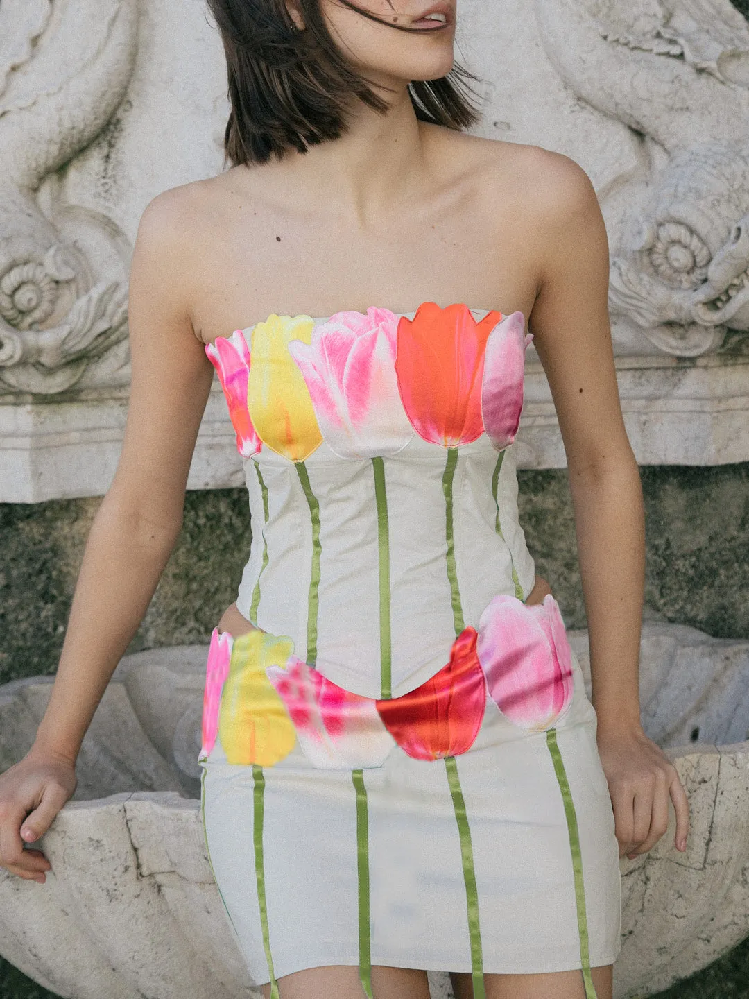 Tulip Bouquet Skirt - Off-White sold by Lisa Says Gah product image thumbnail 5