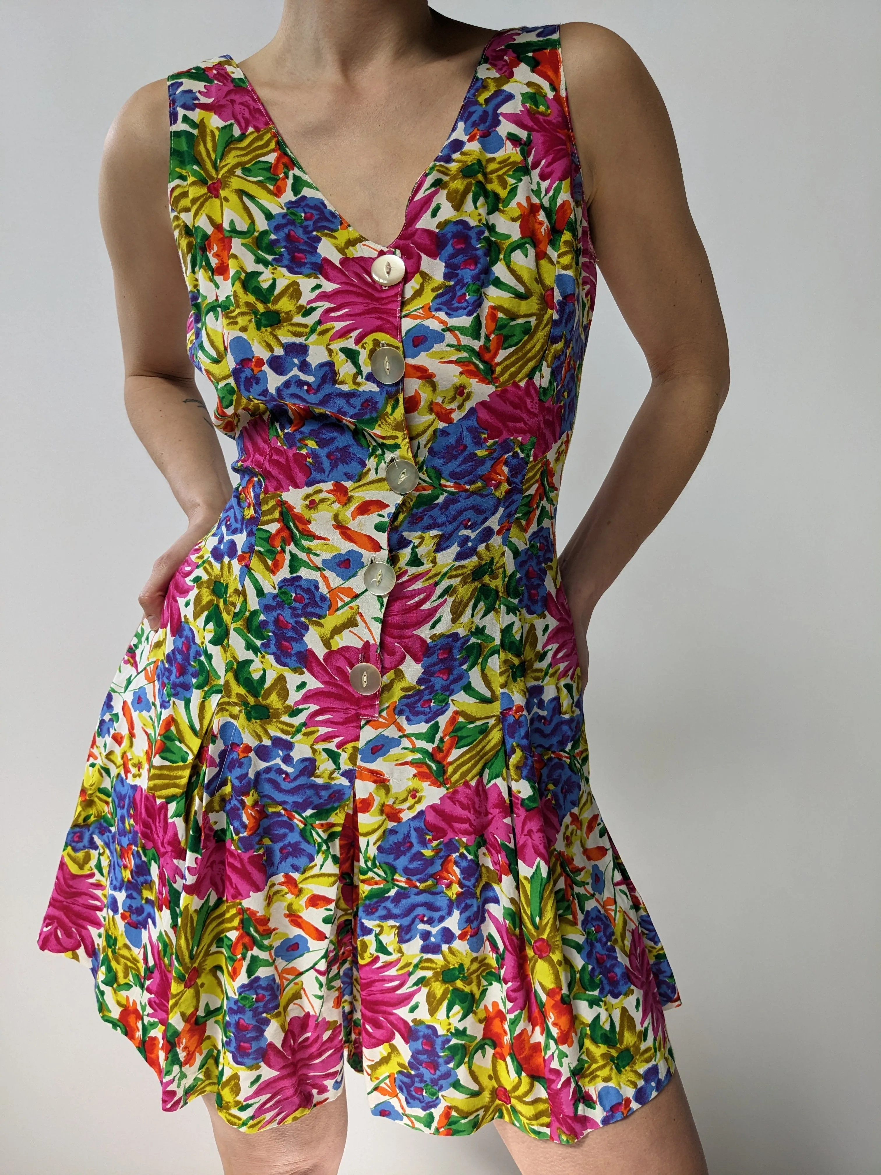 Floral Romper - Multi sold by Lisa Says Gah