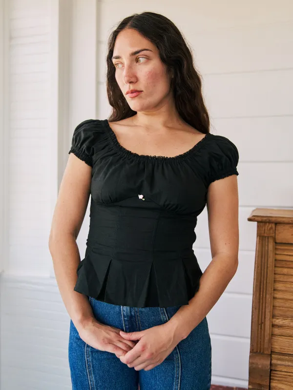 Pat Top - Black sold by Lisa Says Gah