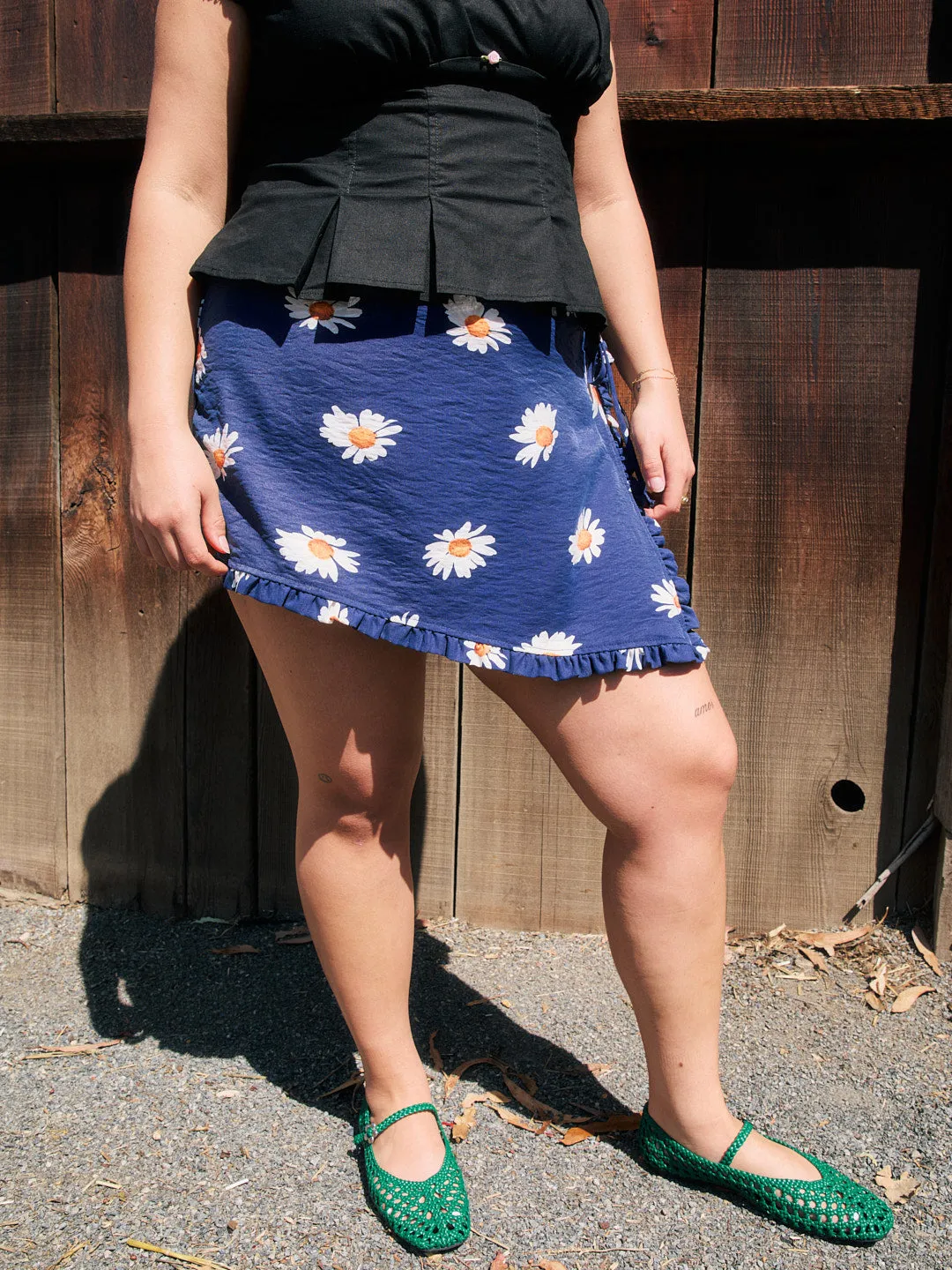 Christy Skort - Navy Daisy sold by Lisa Says Gah product image thumbnail 3
