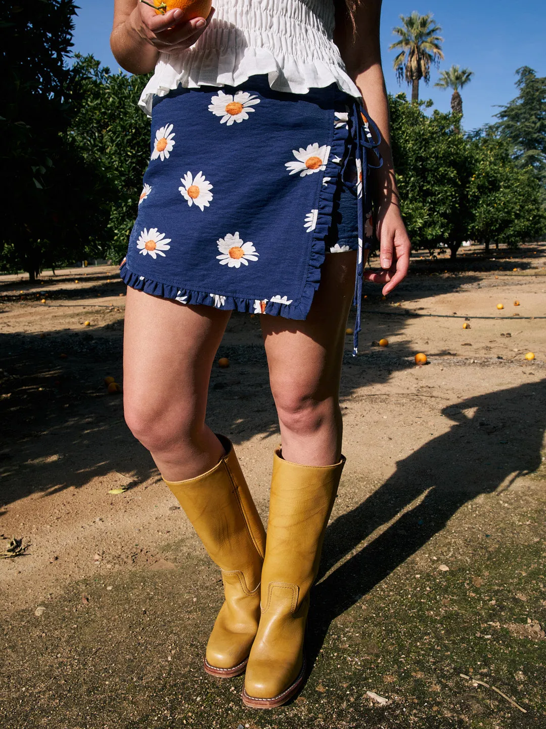 Christy Skort - Navy Daisy sold by Lisa Says Gah product image thumbnail 2