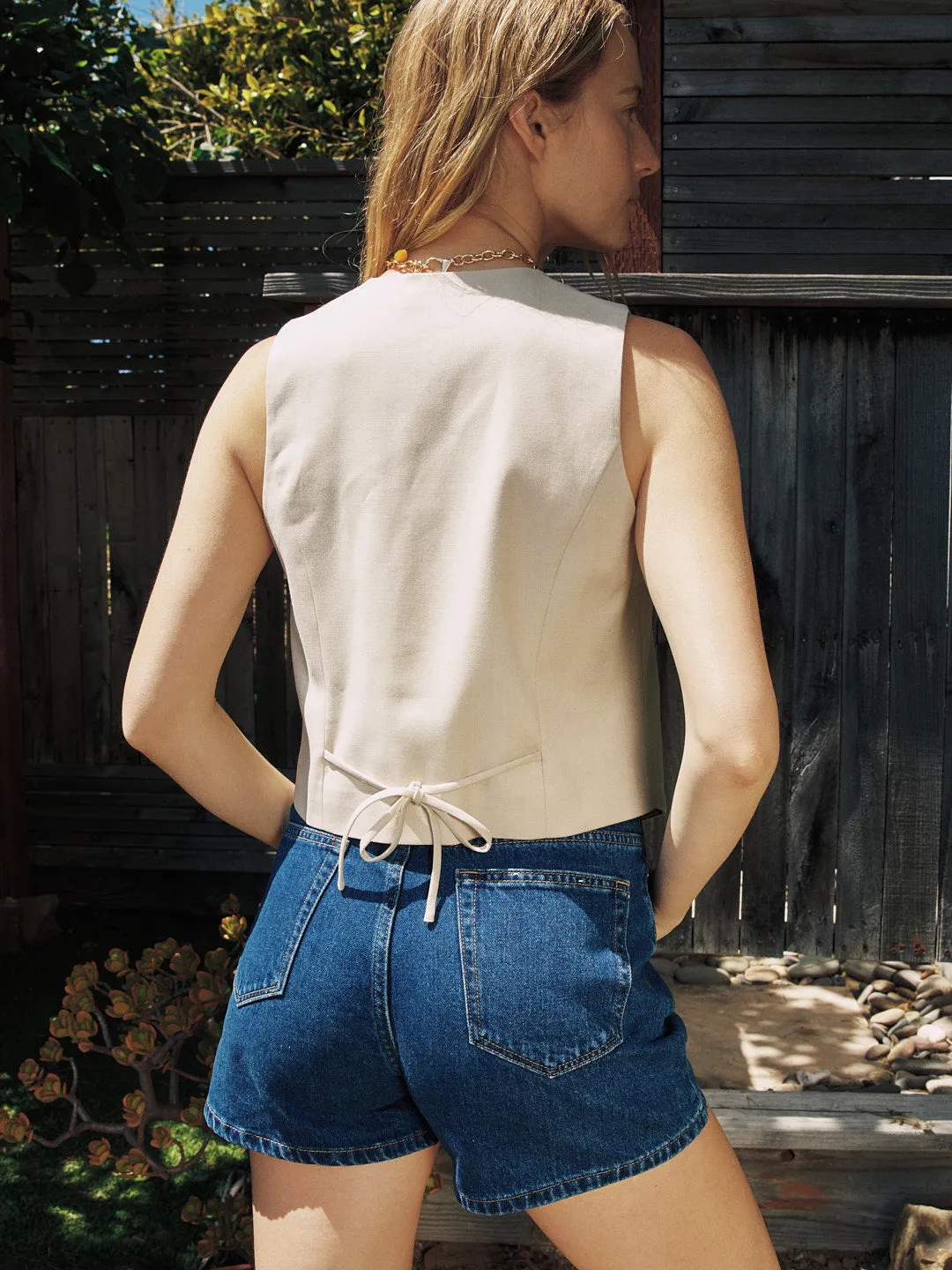 Organic Mom Short - Force Blue sold by Lisa Says Gah product image thumbnail 3