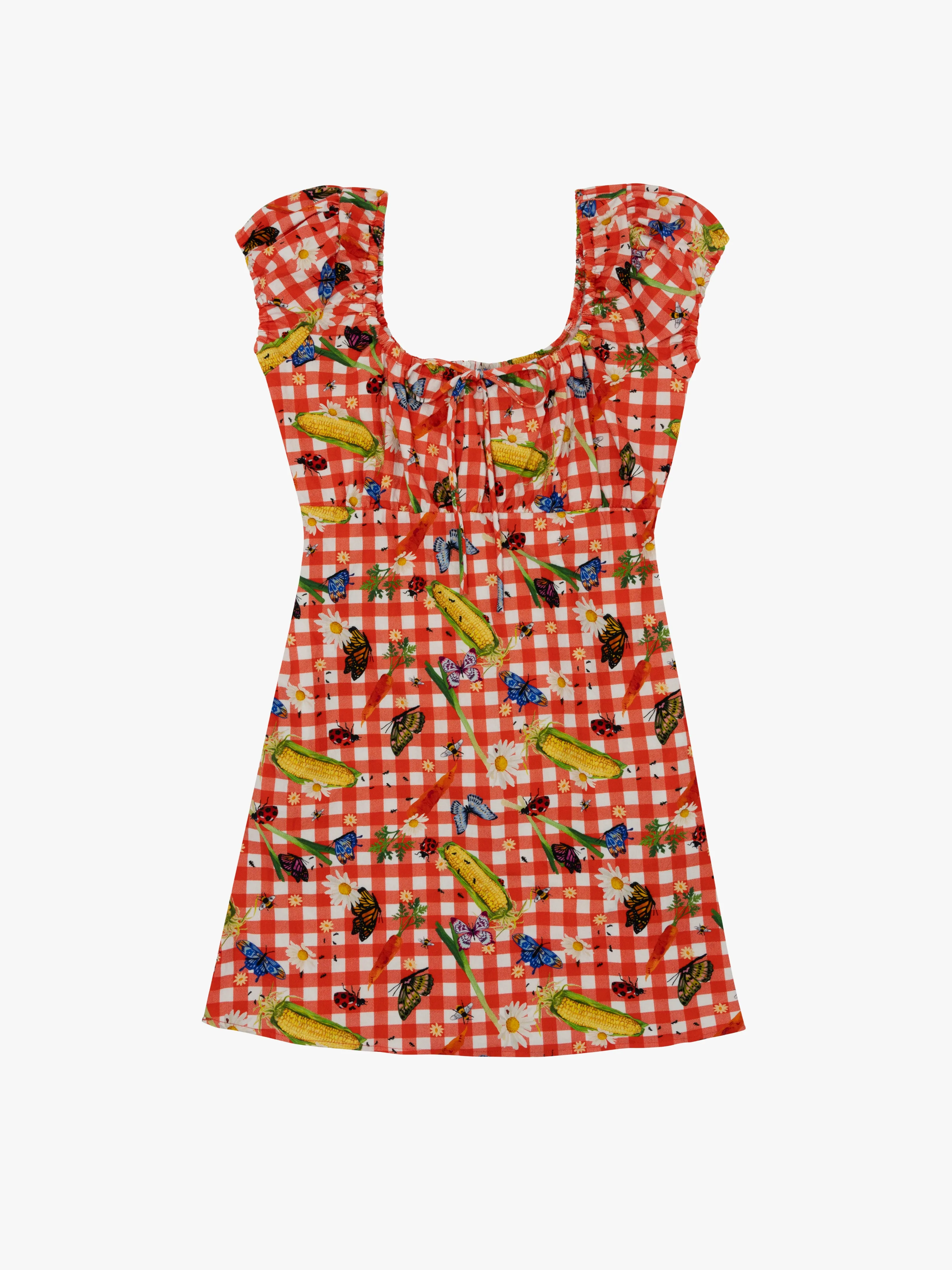Suzy Dress - Garden Critters Gingham sold by Lisa Says Gah product image thumbnail 3