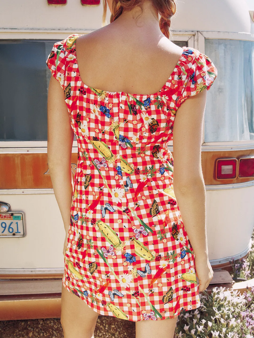 Suzy Dress - Garden Critters Gingham sold by Lisa Says Gah product image thumbnail 5