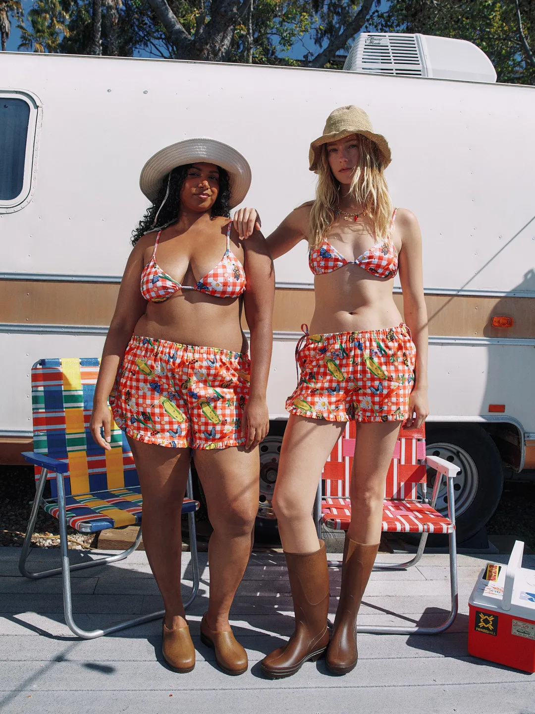 Agatha Short - Garden Critters Gingham sold by Lisa Says Gah product image thumbnail 3