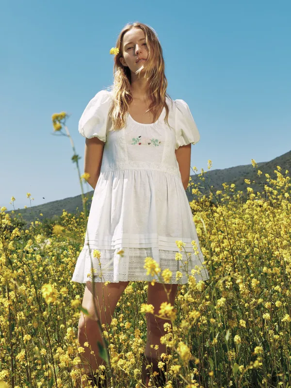 Scout Dress - Garden Embroidery sold by Lisa Says Gah