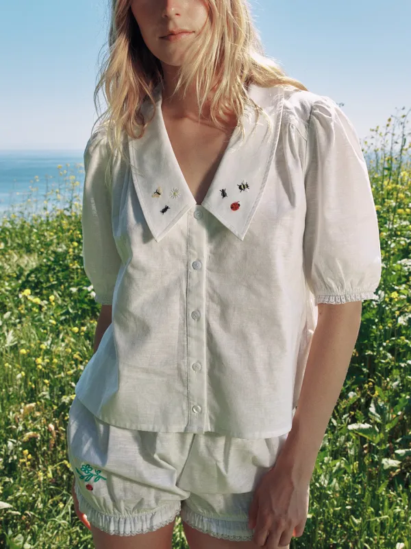 Sam Top - Garden Embroidery made by Lisa Says Gah