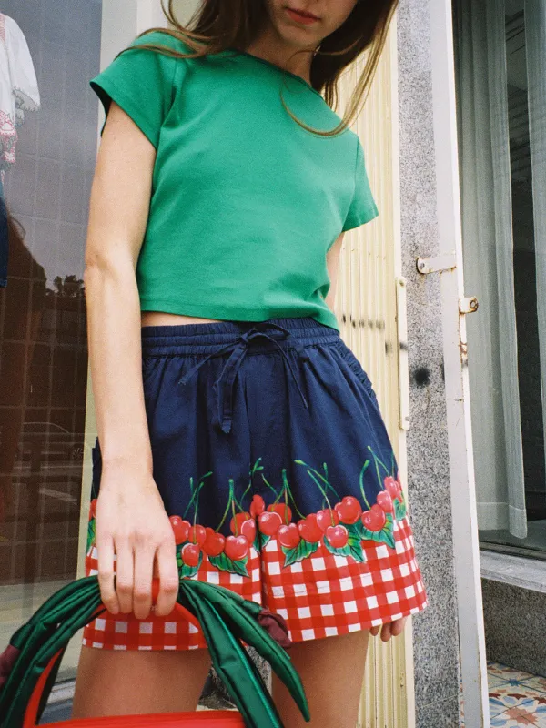 Pull On Shorts - Cherry Pie sold by Lisa Says Gah