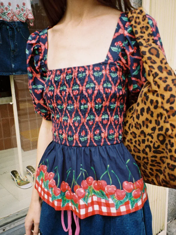 Allegra Blouse - Cherry Pie sold by Lisa Says Gah