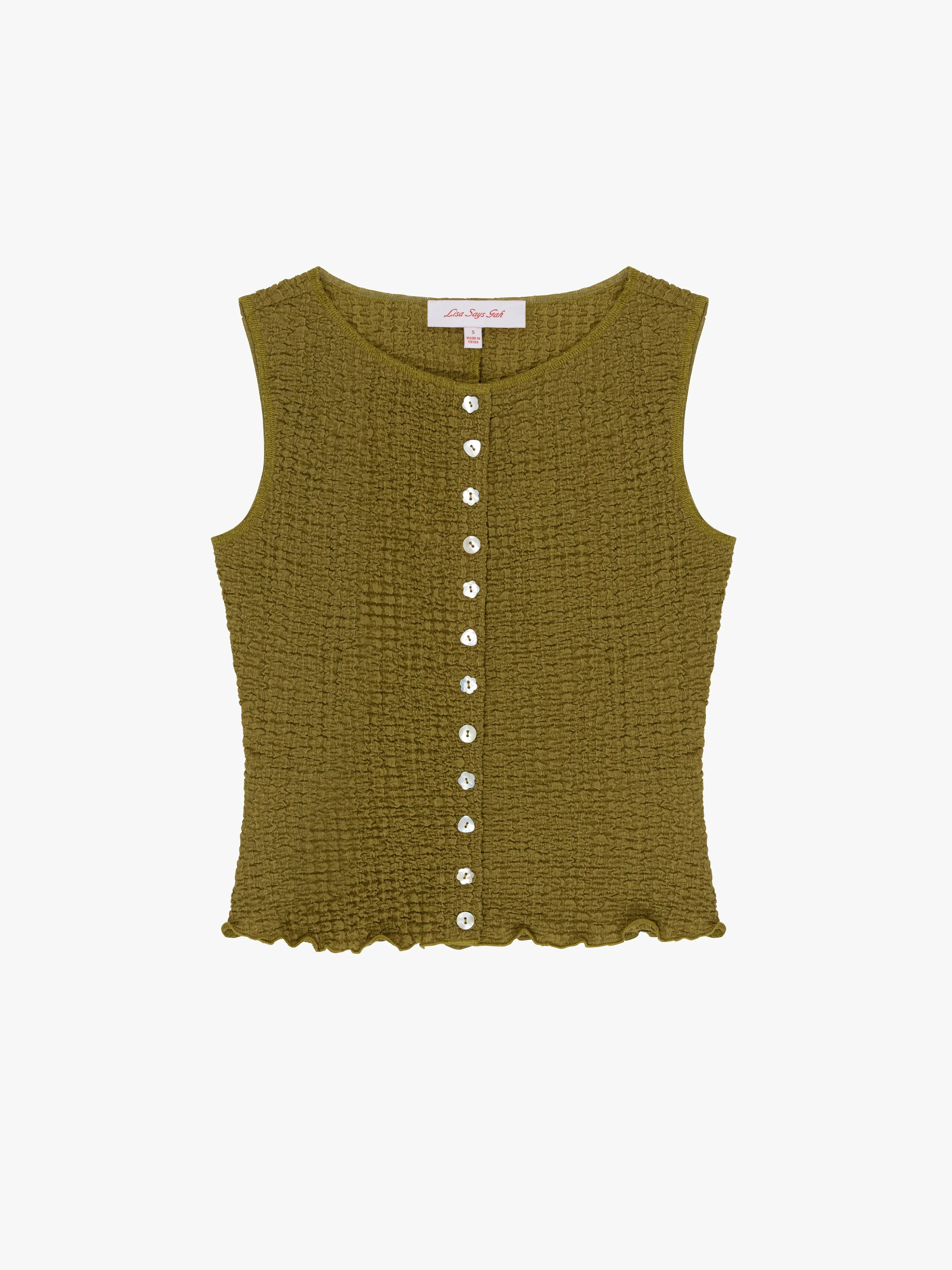 Summer Top - Olive sold by Lisa Says Gah
