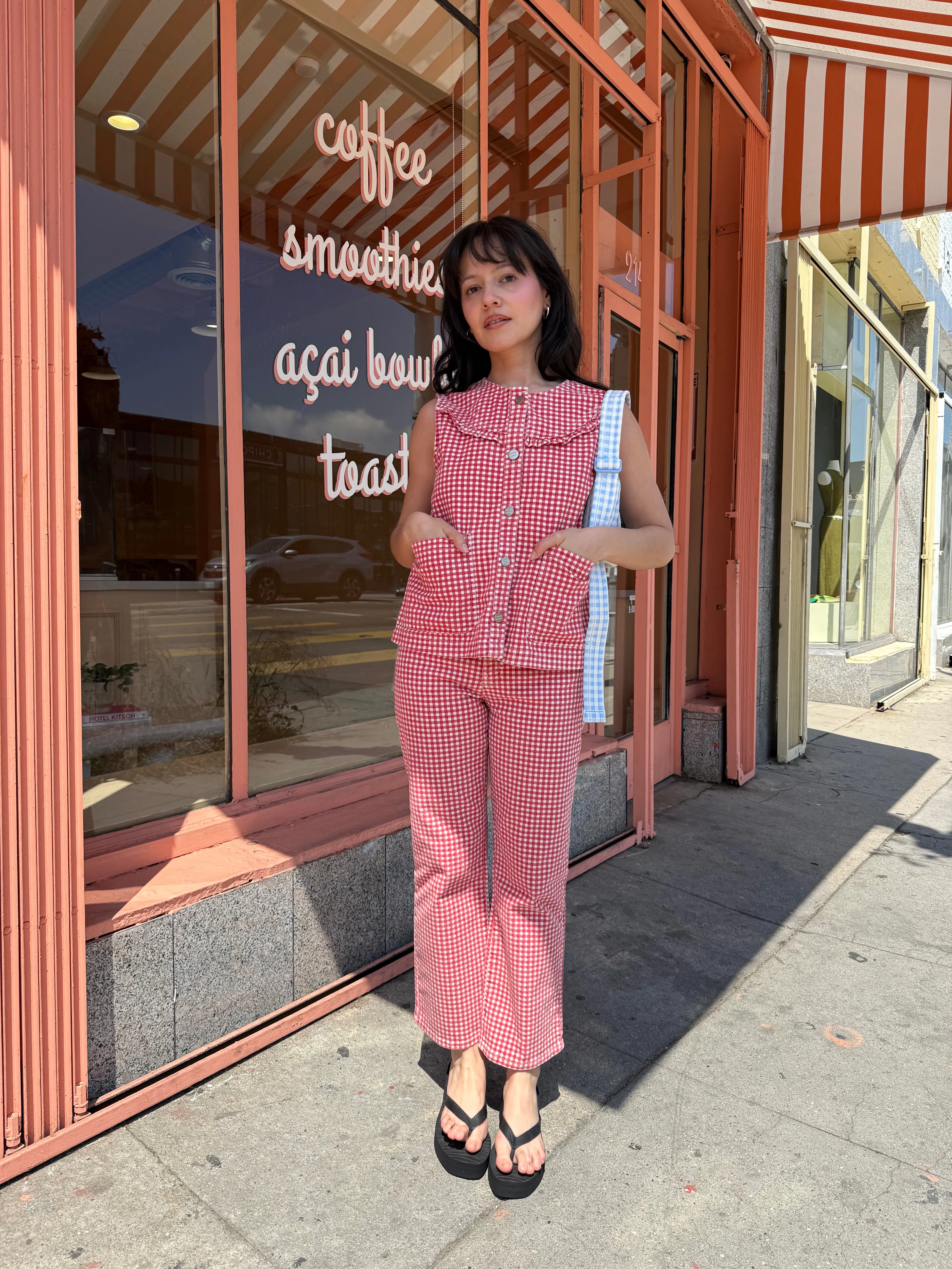 Kenny Jeans - Red Gingham sold by Lisa Says Gah product image thumbnail 3