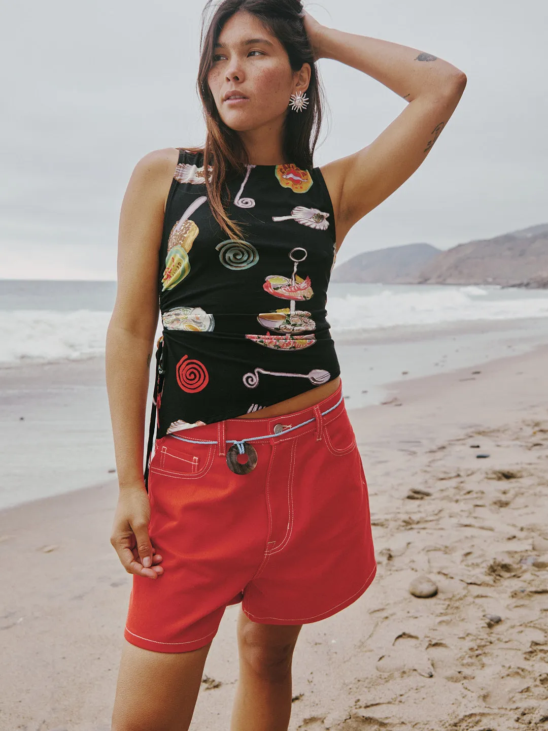 Erin Tank - Caviar Dreams Black sold by Lisa Says Gah product image thumbnail 2