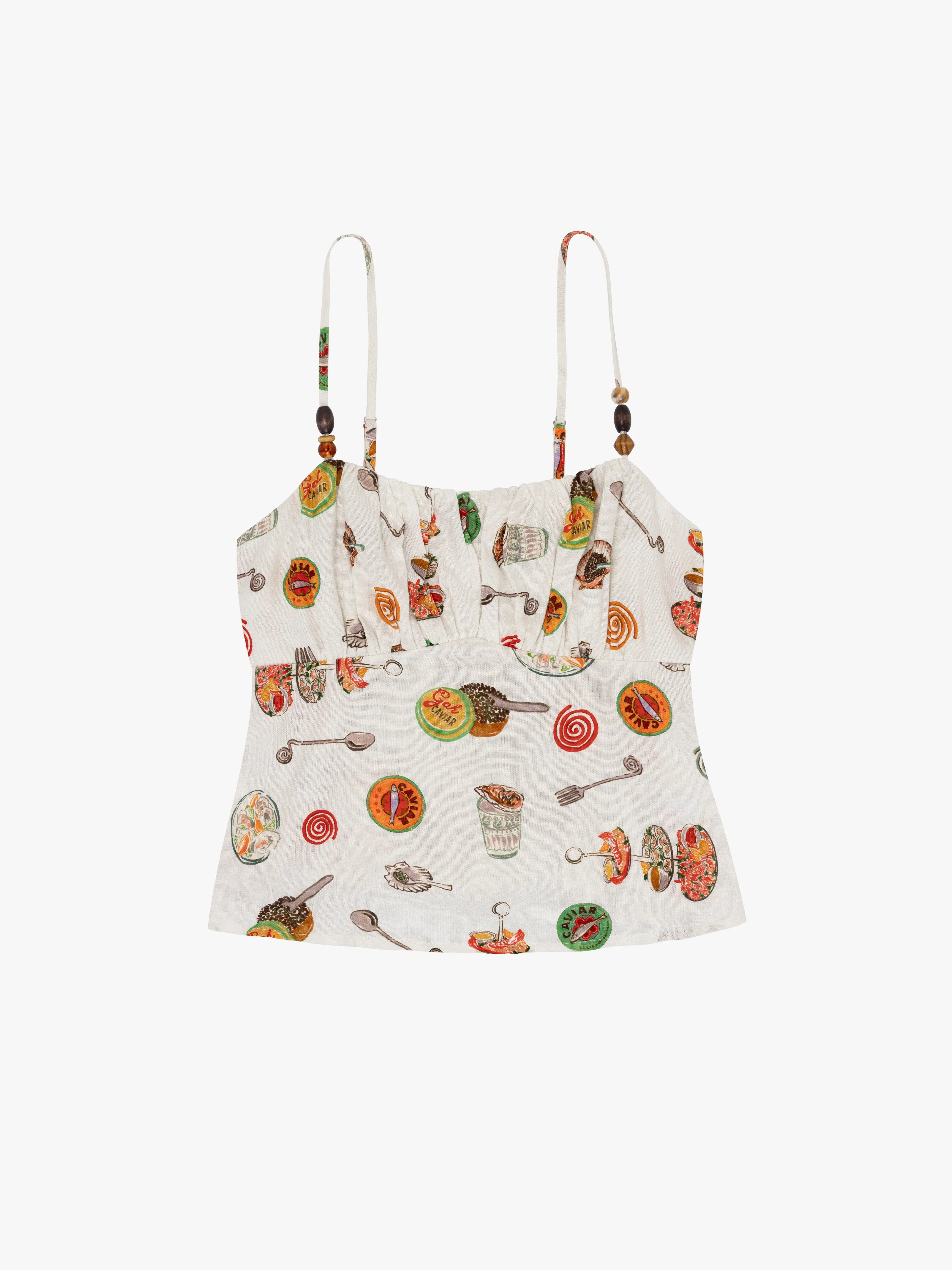 Cleo Cami - Caviar Dreams White sold by Lisa Says Gah product image thumbnail 2