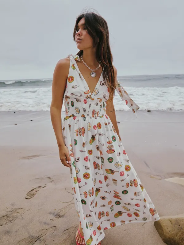 Monroe Dress - Caviar Dreams White sold by Lisa Says Gah