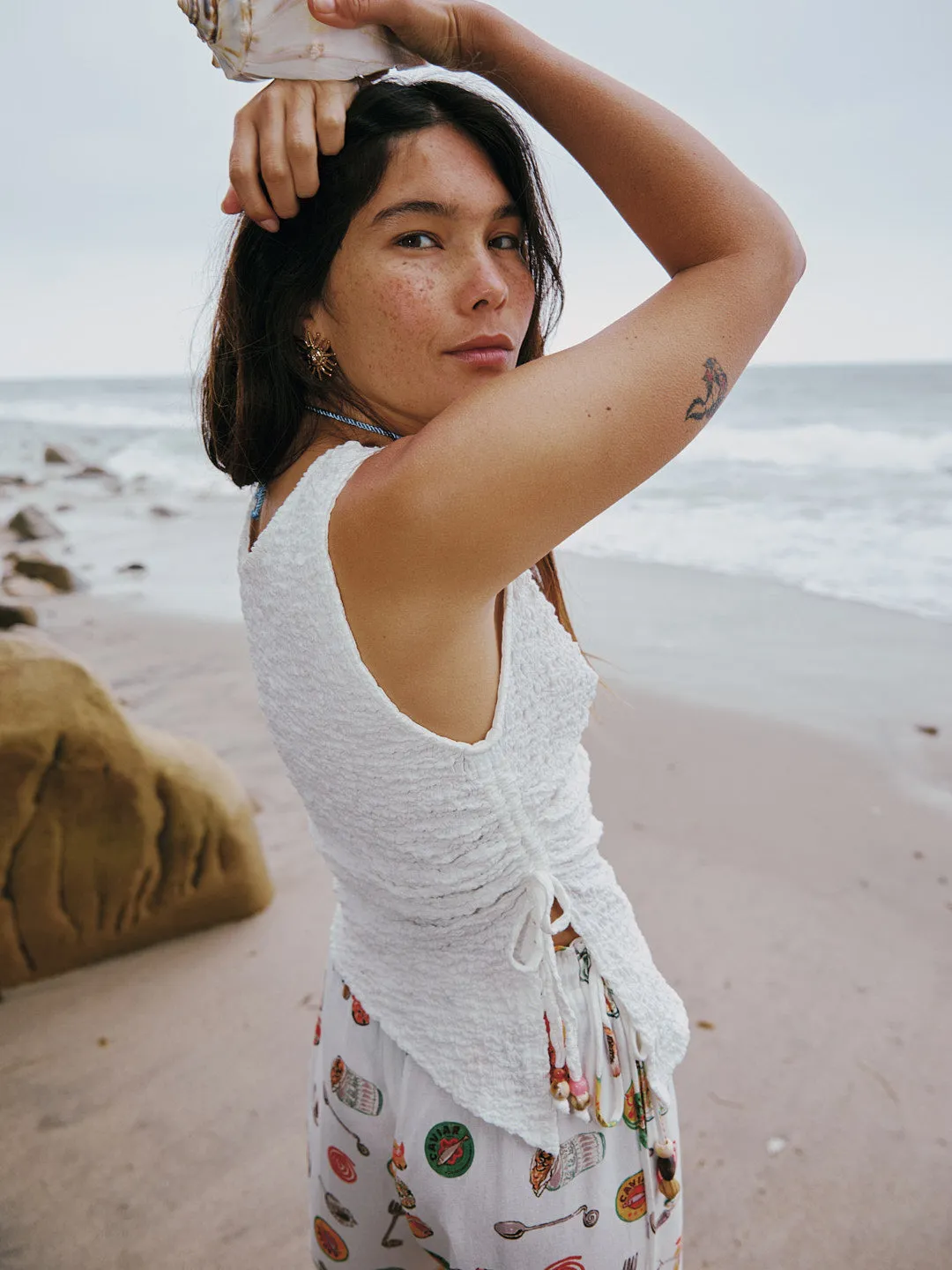 Erin Tank - White sold by Lisa Says Gah product image thumbnail 3