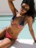 The Front Triangle Bikini Top - Cherry Pie sold by Lisa Says Gah