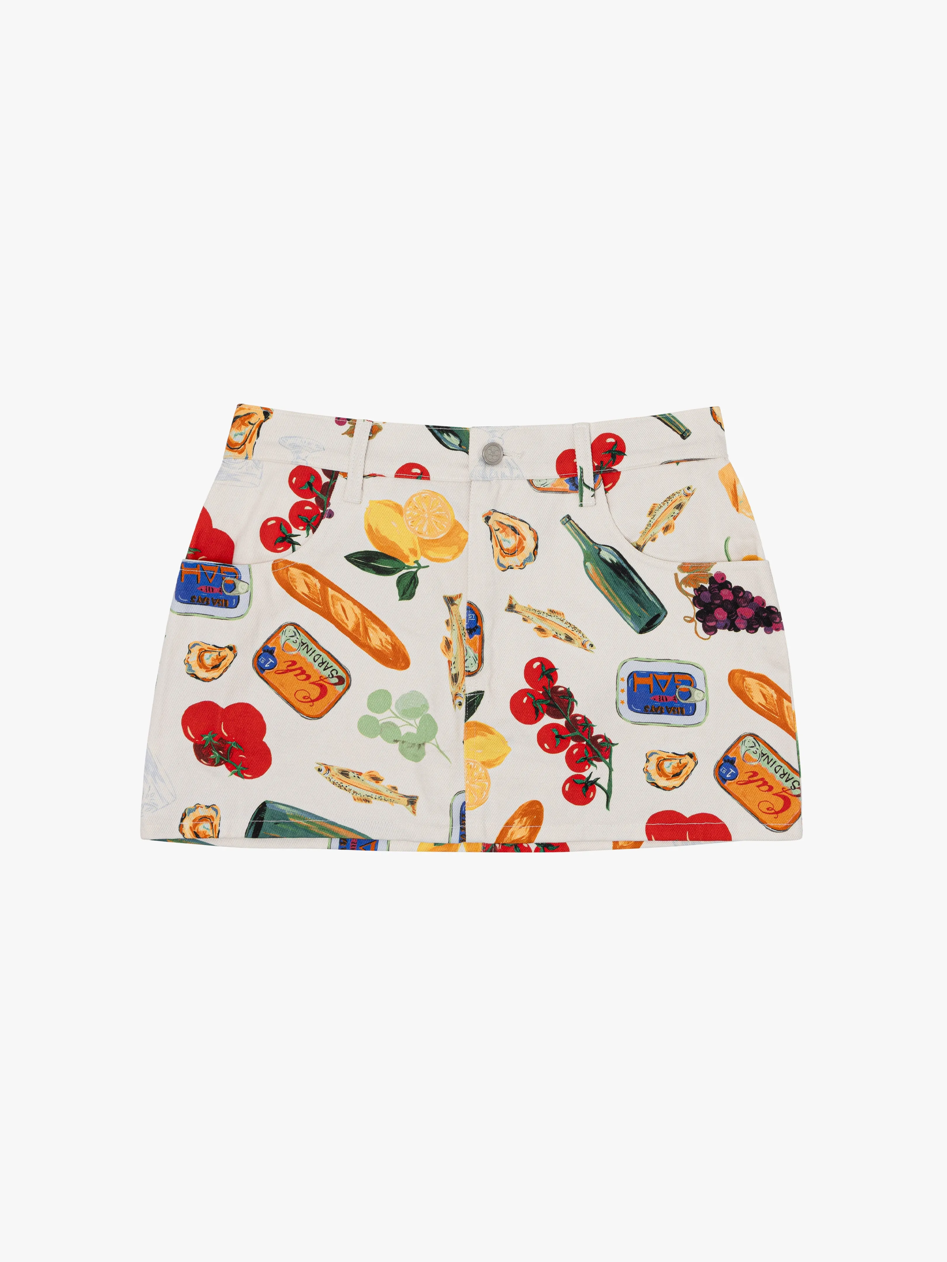 Chloe Mini Skirt - Italian Summer Ivory sold by Lisa Says Gah product image thumbnail 2