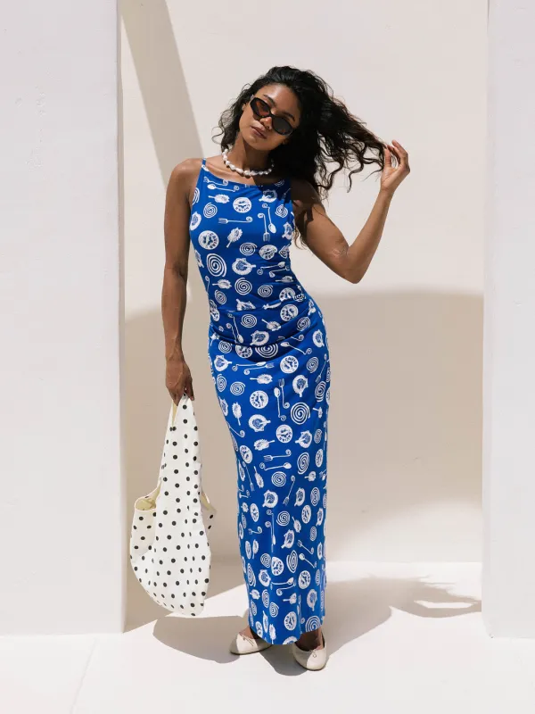 Maya Dress - Caviar Dreams Blue sold by Lisa Says Gah