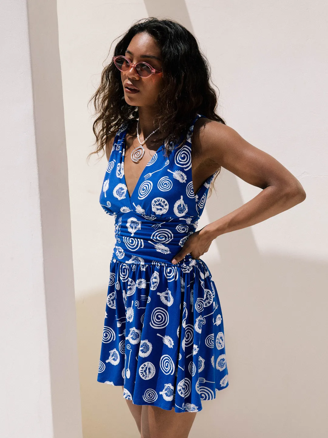 Mila Dress - Caviar Dreams Blue sold by Lisa Says Gah product image thumbnail 5