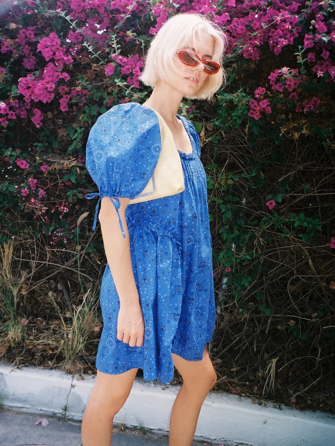 Meri Mini Dress - Blue Paisley sold by Lisa Says Gah product image thumbnail 2