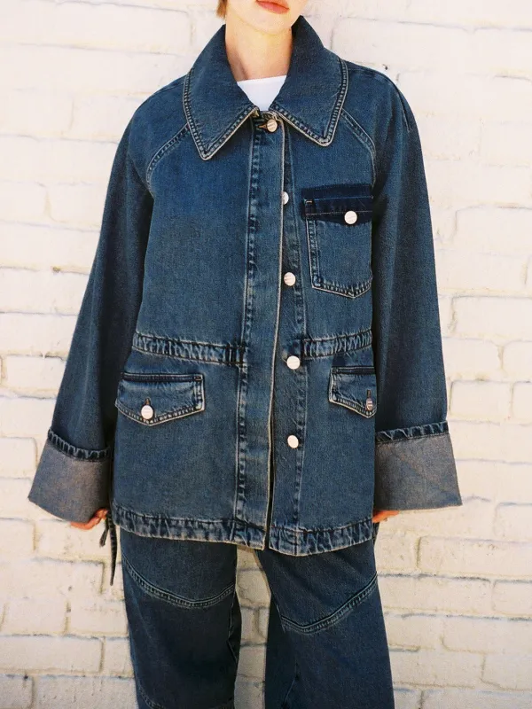 Emilie Workwear Jacket - Dusty Wash sold by Lisa Says Gah