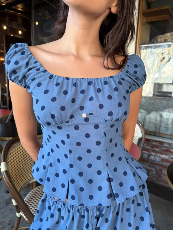 Pat Top - Oxford Dot sold by Lisa Says Gah