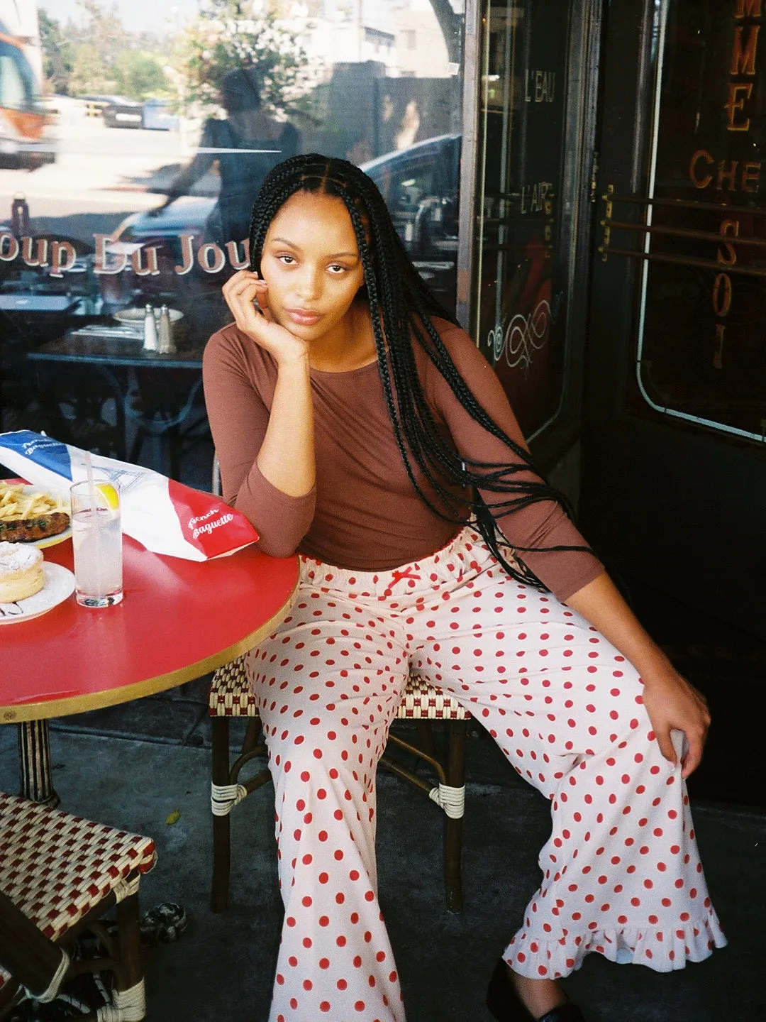 Liora Ruffle Pant - Scarlett Dot sold by Lisa Says Gah product image thumbnail 5