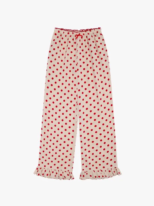 Liora Ruffle Pant - Scarlett Dot sold by Lisa Says Gah