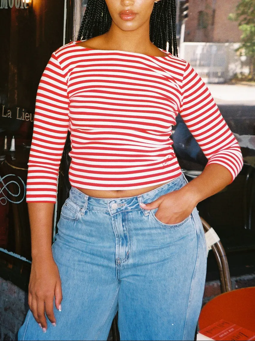Nia Top - Scarlett Stripe sold by Lisa Says Gah product image thumbnail 5