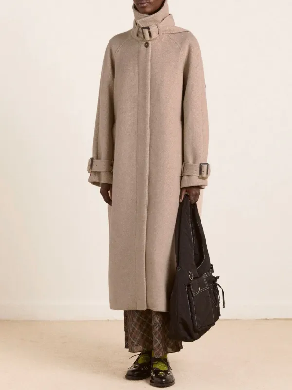 Jude Wool Coat - Grey sold by Lisa Says Gah