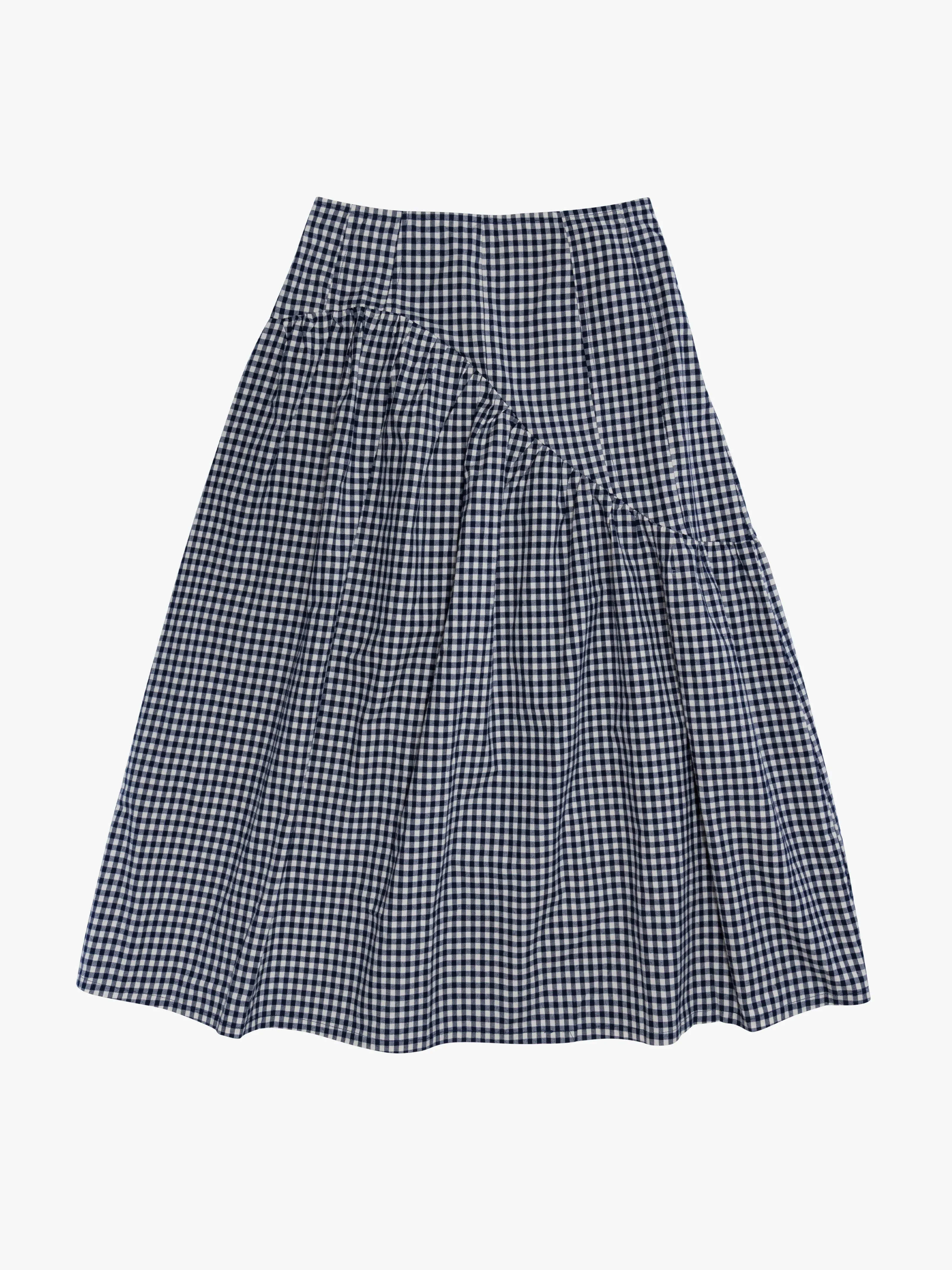 Maeve Midi Skirt - Midnight Check sold by Lisa Says Gah product image thumbnail 2