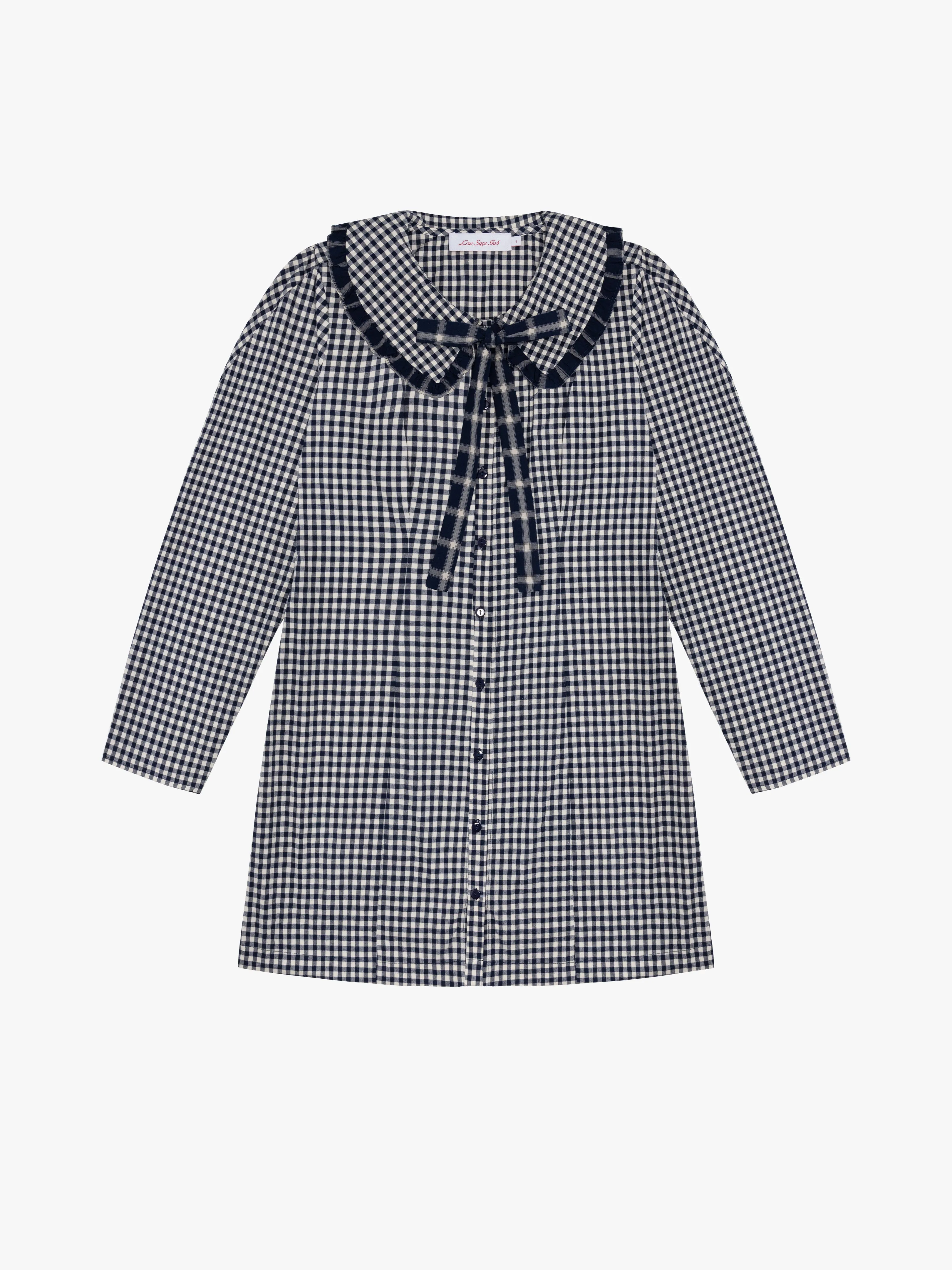 Piper Dress - Midnight Check Mix sold by Lisa Says Gah product image thumbnail 2