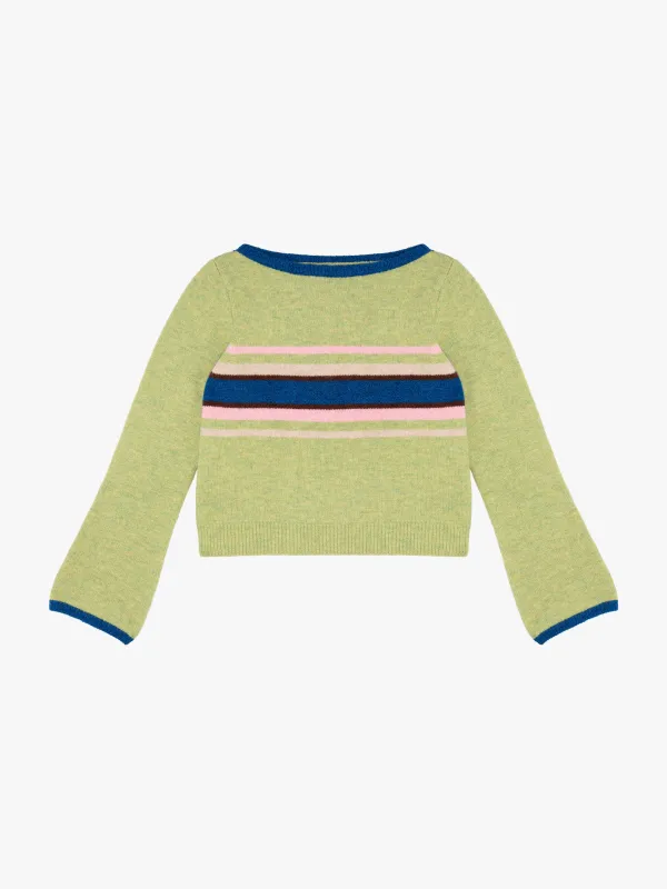 Mari Sweater - Pistachio Stripe sold by Lisa Says Gah