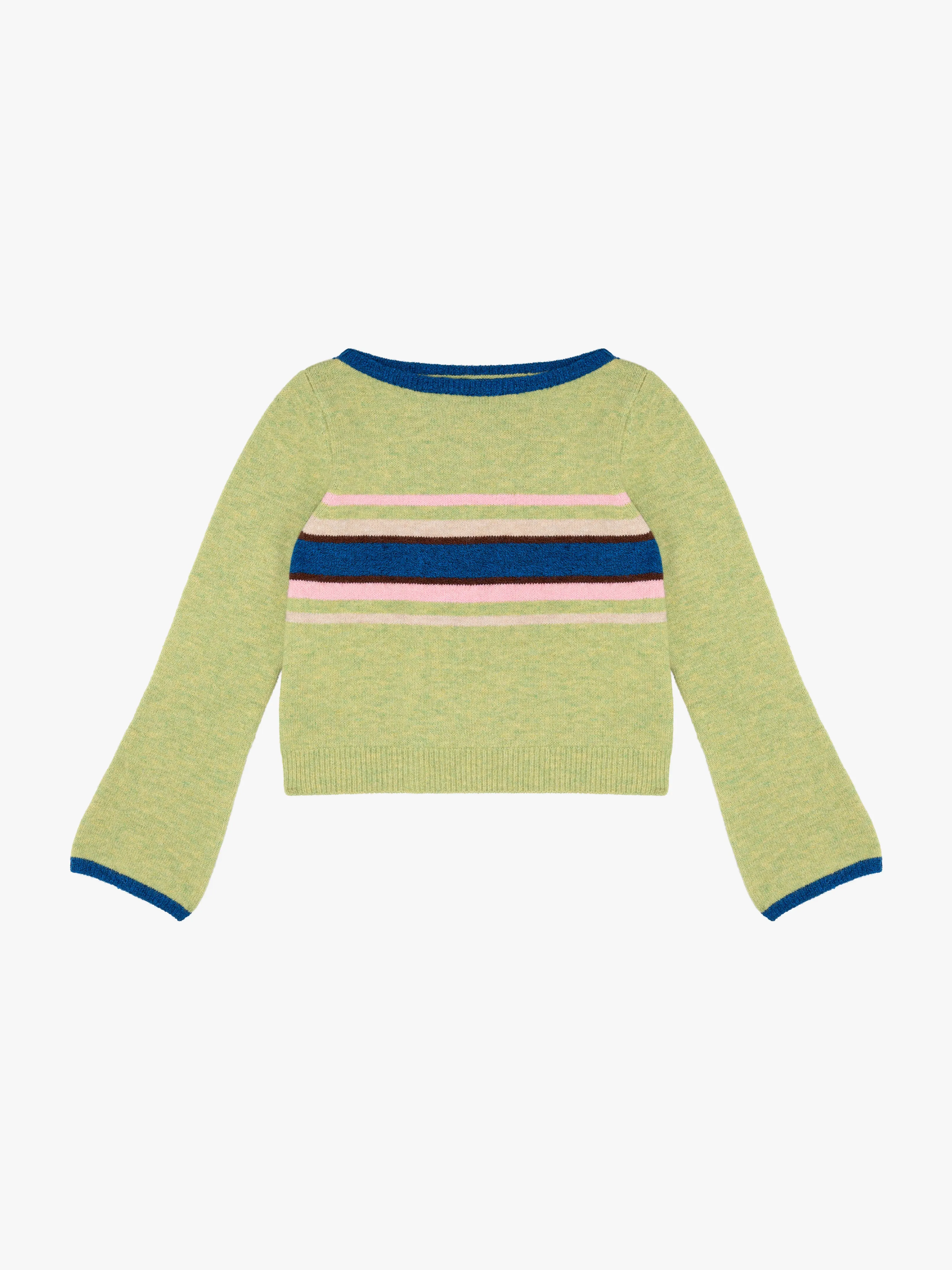 Mari Sweater - Pistachio Stripe sold by Lisa Says Gah